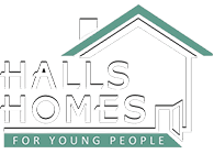 Halls Homes for Young People Logo light