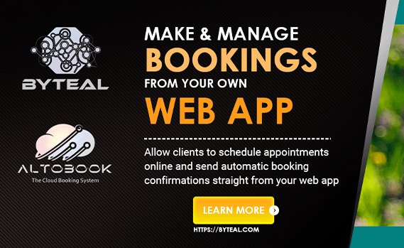 AltoBook Make and Manage Bookings from your own Web App